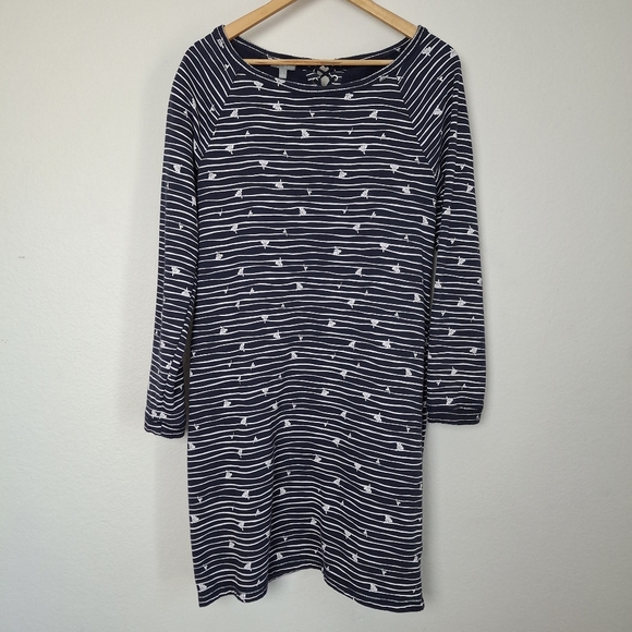 T by Talbots Longsleeve Mixed Print Dress - Picture 5 of 14